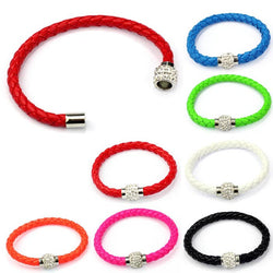 Trendy Magnet Leather Strap Bracelet