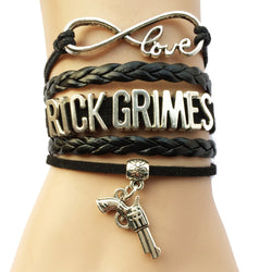 TWD - Rick Grimes Leather Charm Bracelet